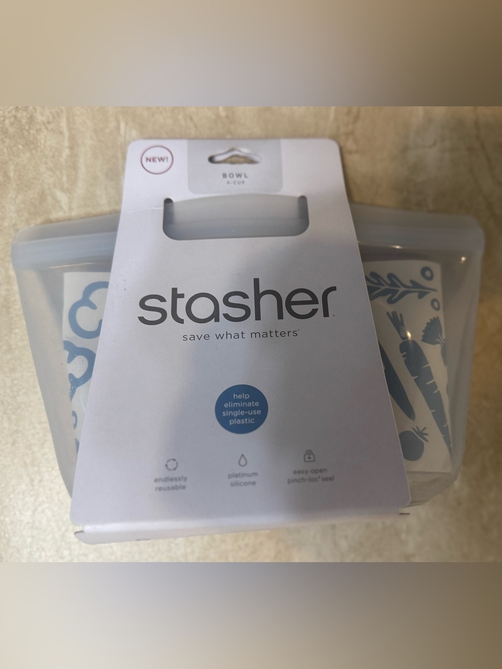 Stasher™ Silicone Reusable 2- 4 Cup Bowls, 2-Cup, and 1 Sandwich - Picture 8 of 11